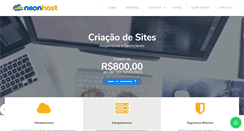 Desktop Screenshot of neonhost.com.br