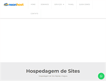 Tablet Screenshot of neonhost.com.br